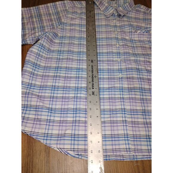 Cabin Creek Wrinkle Free Shirt Mens Stain Repellent Long Sleeve Plaid - Picture 7 of 10